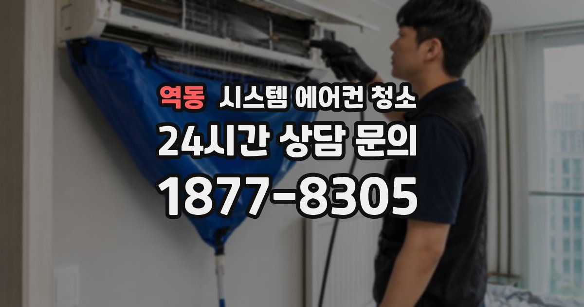 역동 시스템 에어컨 청소