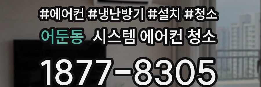 어둔동 시스템 에어컨 청소