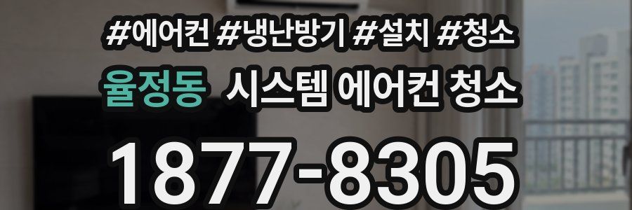 율정동 시스템 에어컨 청소