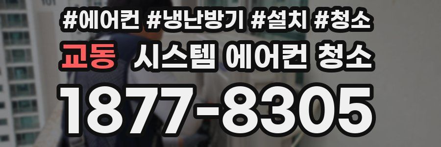 교동 시스템 에어컨 청소