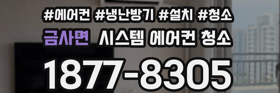 금사면 시스템 에어컨 청소