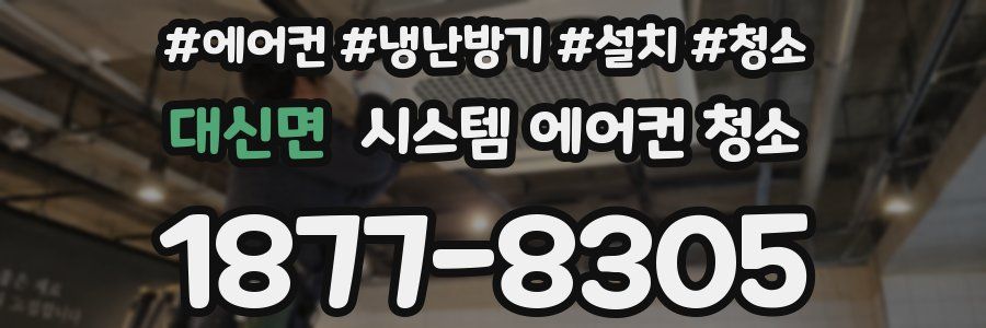 대신면 시스템 에어컨 청소
