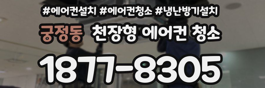 궁정동 천장형 에어컨 청소