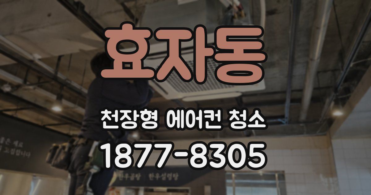 효자동 천장형 에어컨 청소