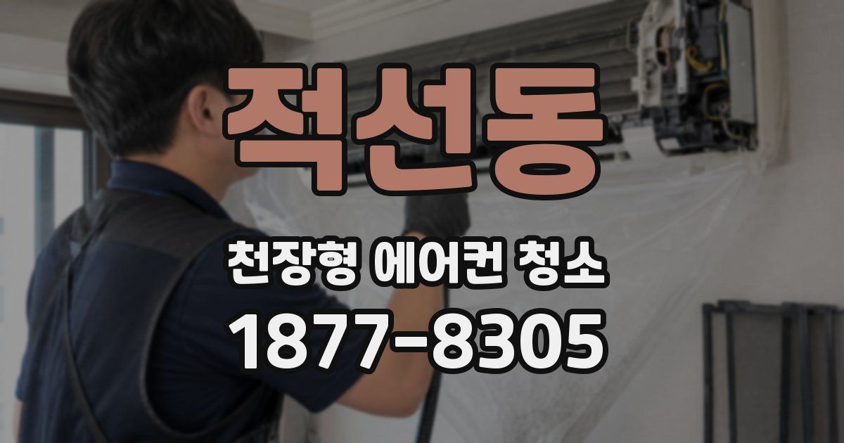 적선동 천장형 에어컨 청소