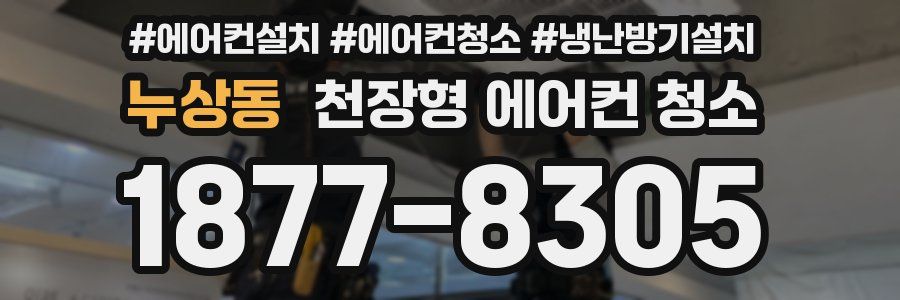 누상동 천장형 에어컨 청소