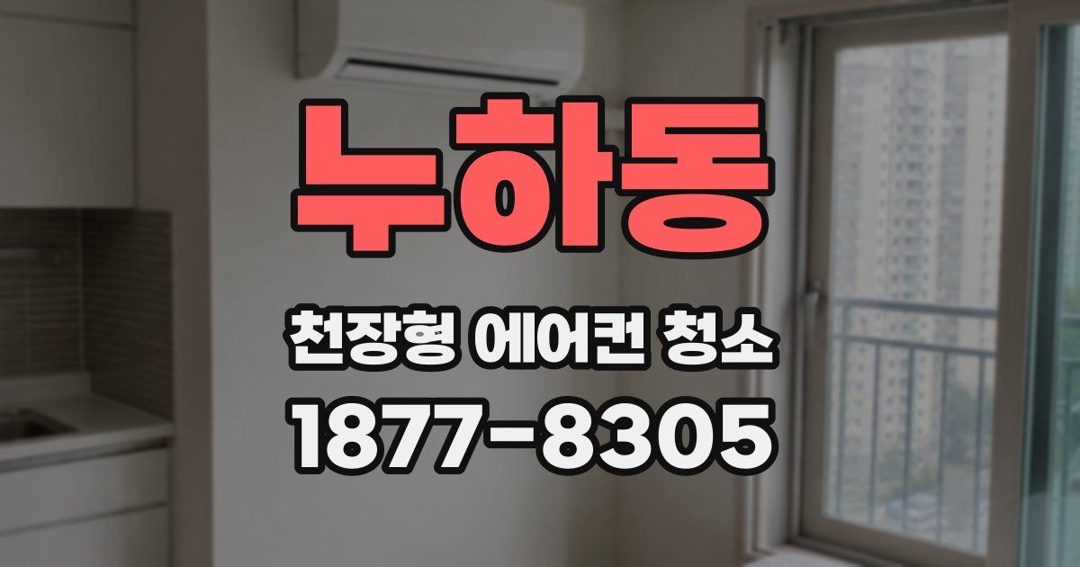 누하동 천장형 에어컨 청소