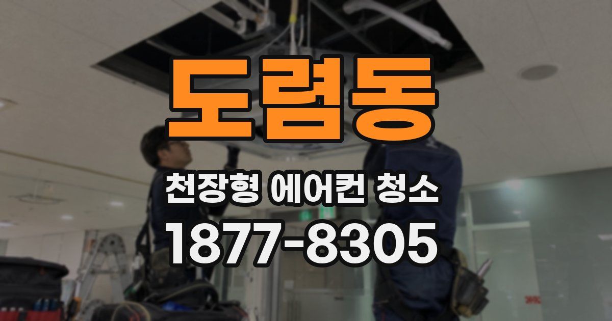 도렴동 천장형 에어컨 청소