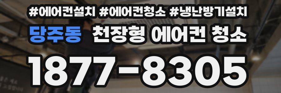 당주동 천장형 에어컨 청소