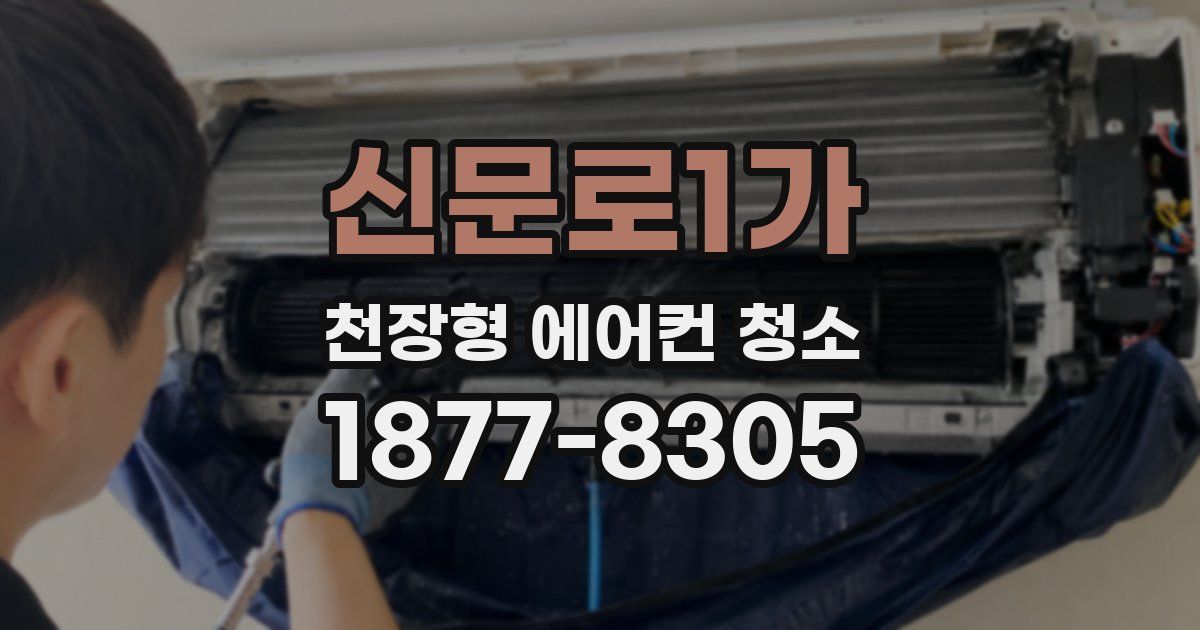 신문로1가 천장형 에어컨 청소