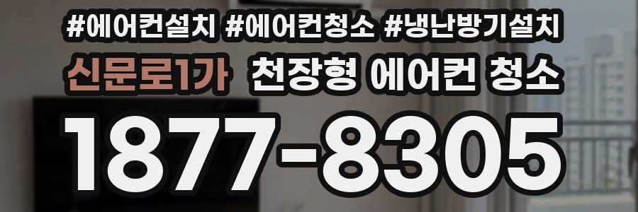 신문로1가 천장형 에어컨 청소
