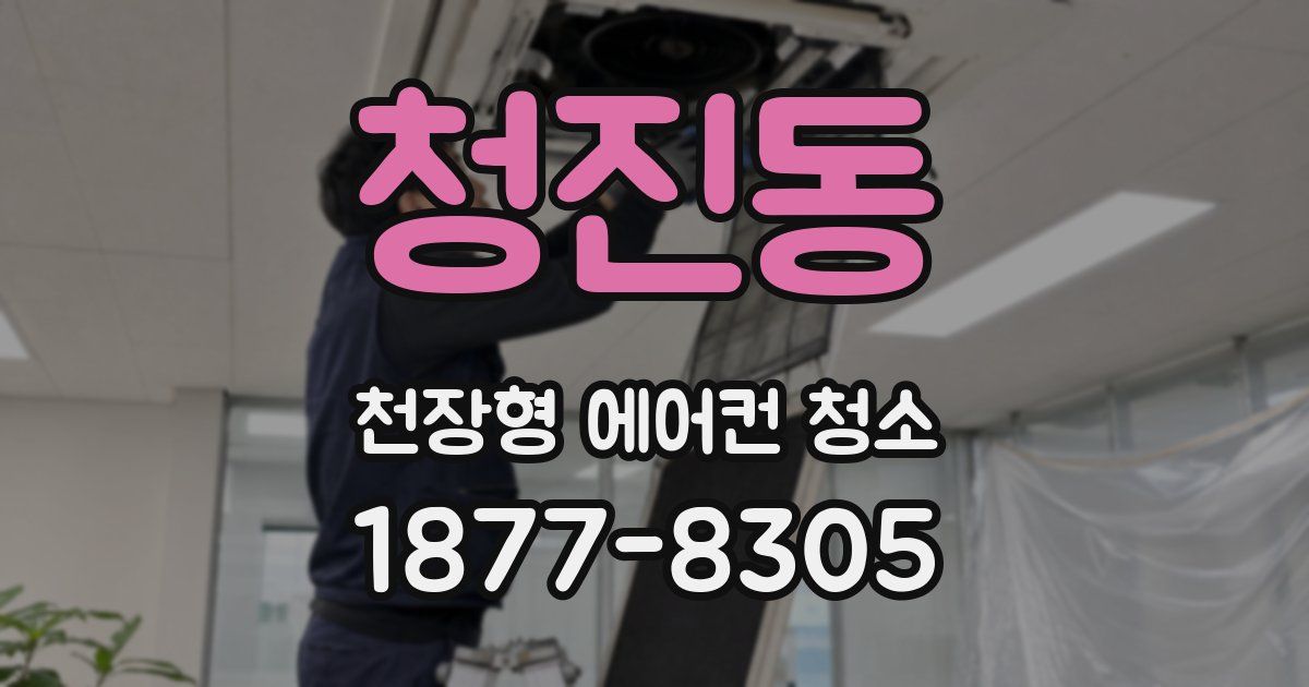 청진동 천장형 에어컨 청소