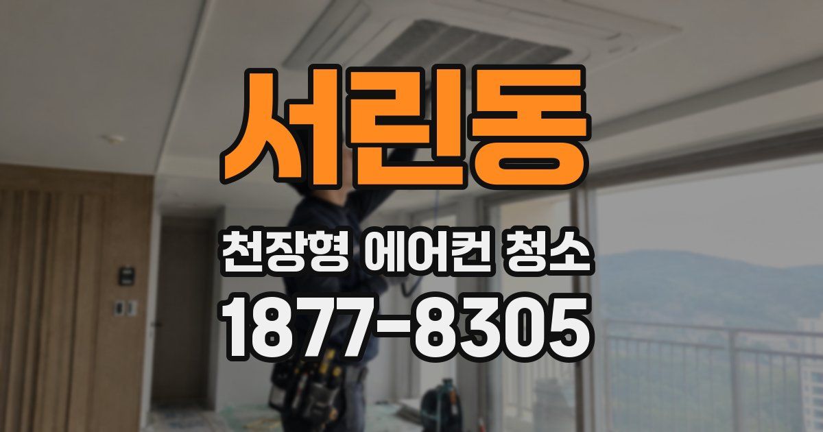 서린동 천장형 에어컨 청소