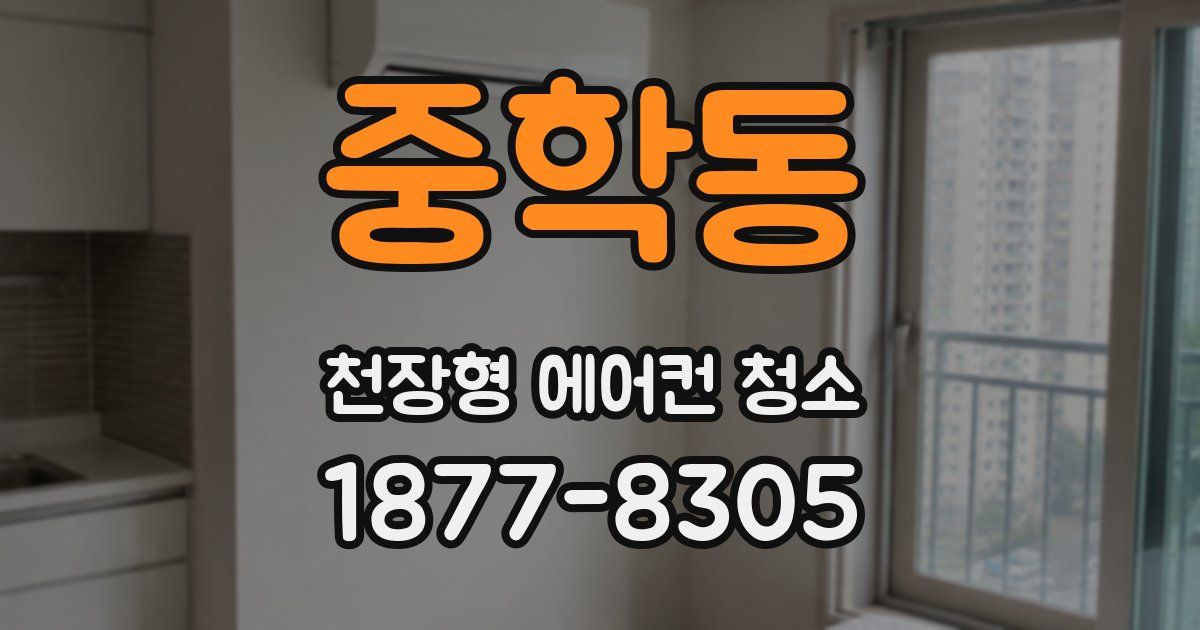 중학동 천장형 에어컨 청소