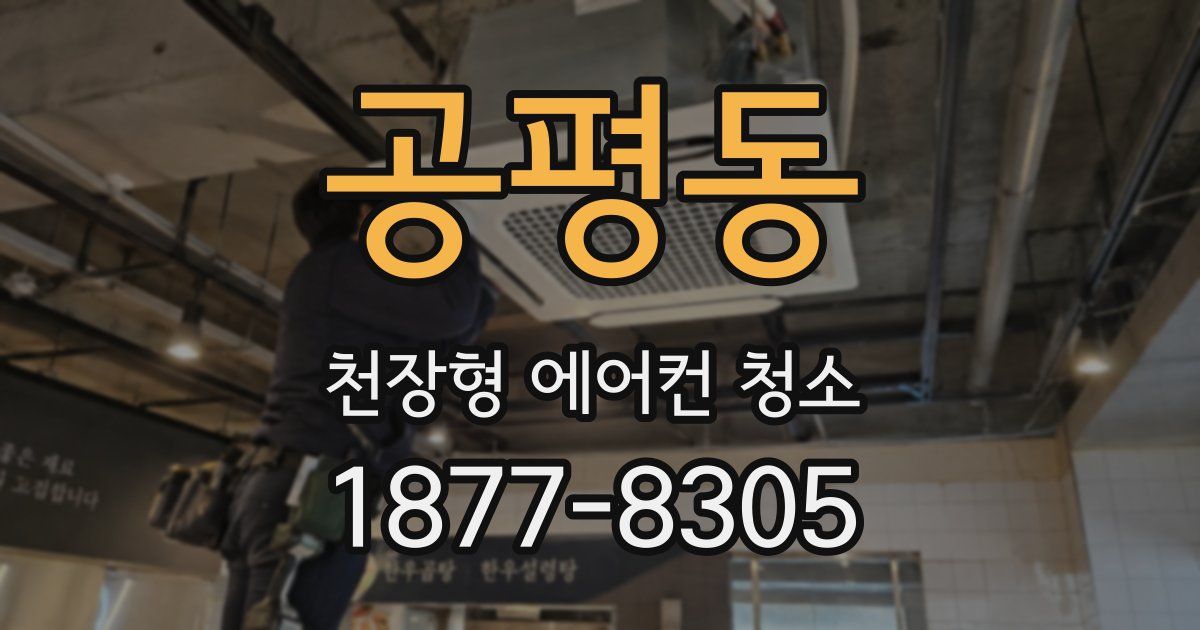 공평동 천장형 에어컨 청소