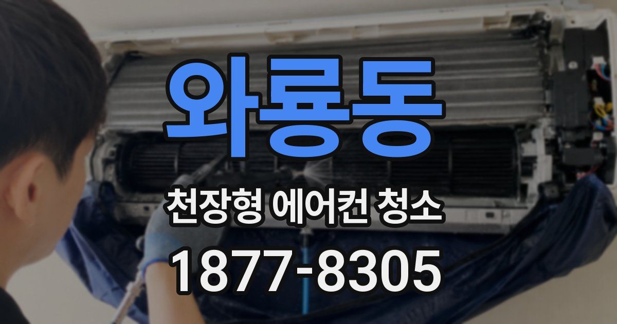 와룡동 천장형 에어컨 청소