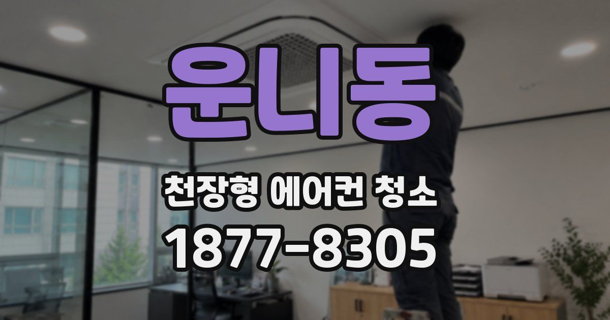 운니동 천장형 에어컨 청소