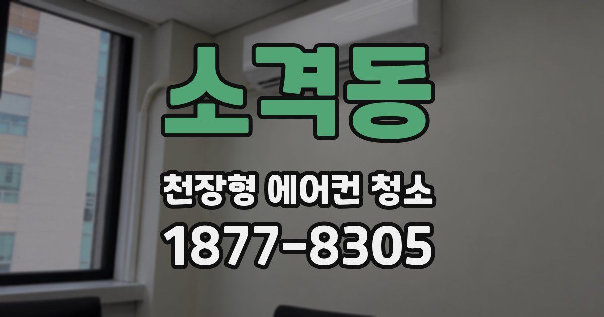 소격동 천장형 에어컨 청소