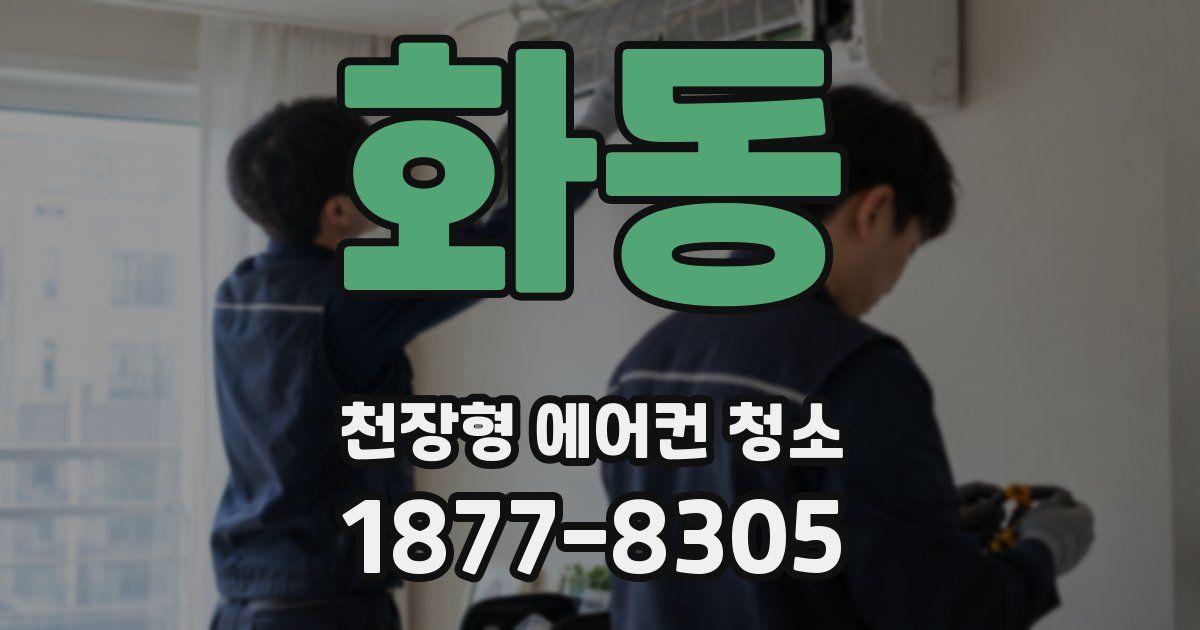 화동 천장형 에어컨 청소