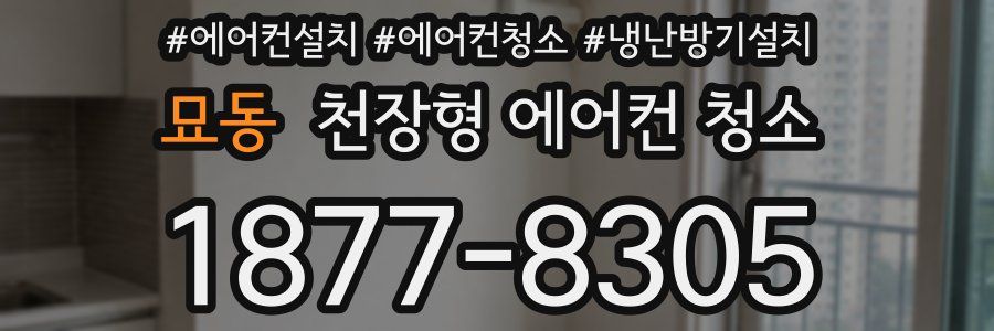 묘동 천장형 에어컨 청소