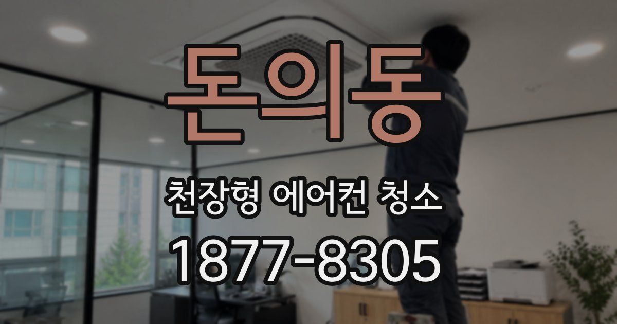 돈의동 천장형 에어컨 청소