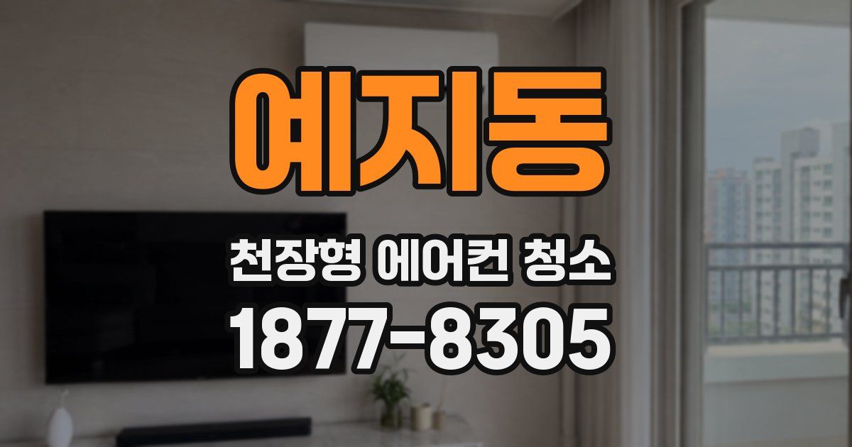예지동 천장형 에어컨 청소