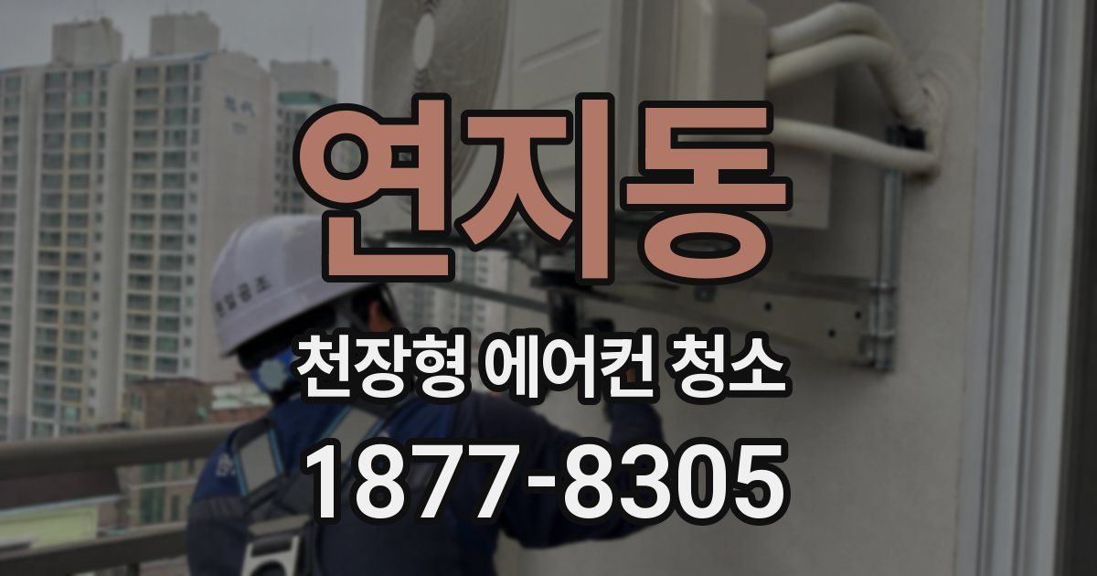 연지동 천장형 에어컨 청소