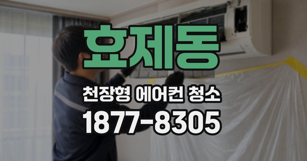 효제동 천장형 에어컨 청소