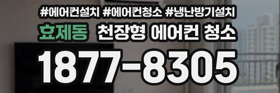 효제동 천장형 에어컨 청소
