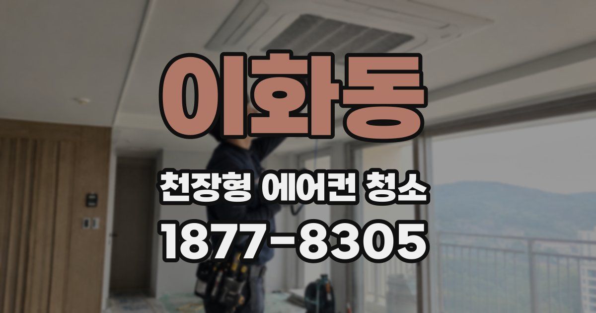 이화동 천장형 에어컨 청소