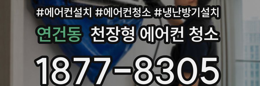 연건동 천장형 에어컨 청소