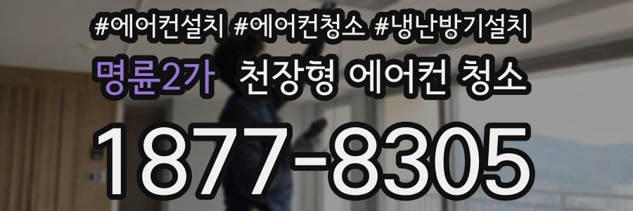 명륜2가 천장형 에어컨 청소