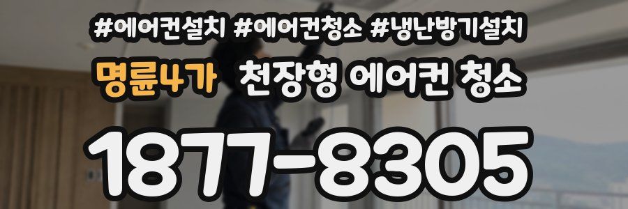 명륜4가 천장형 에어컨 청소