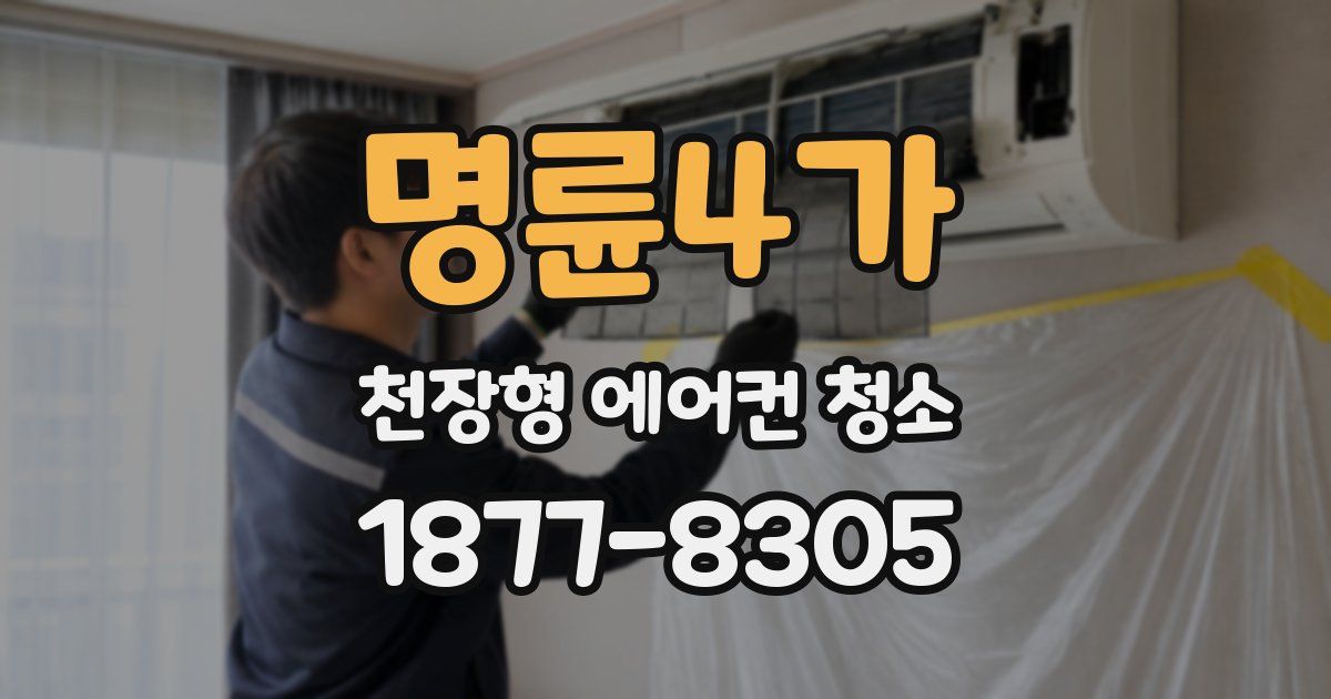 명륜4가 천장형 에어컨 청소