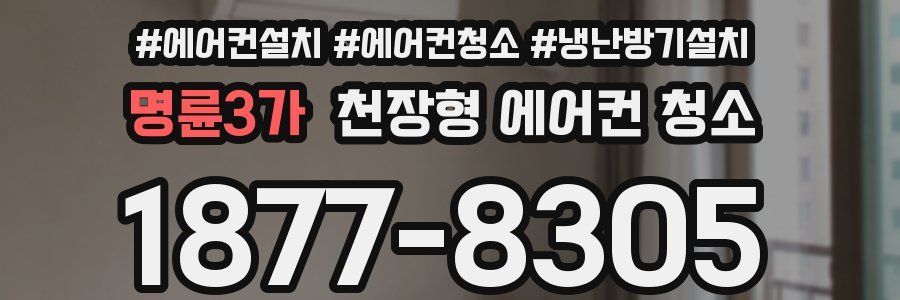 명륜3가 천장형 에어컨 청소
