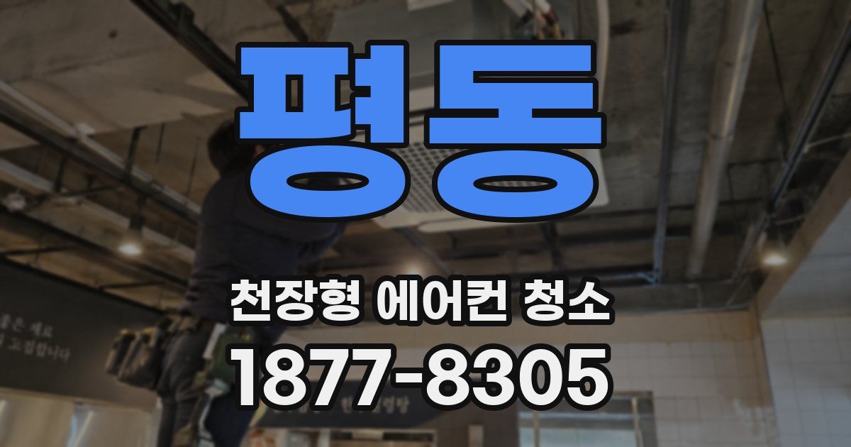 평동 천장형 에어컨 청소