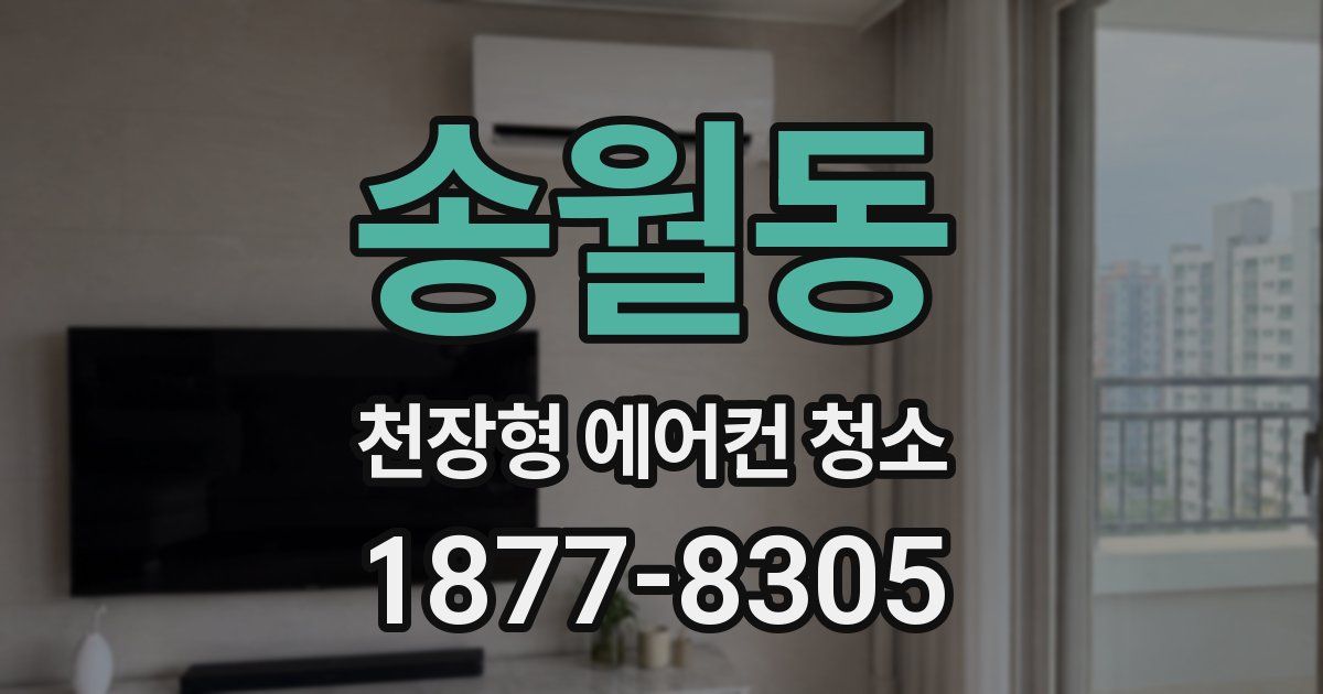 송월동 천장형 에어컨 청소
