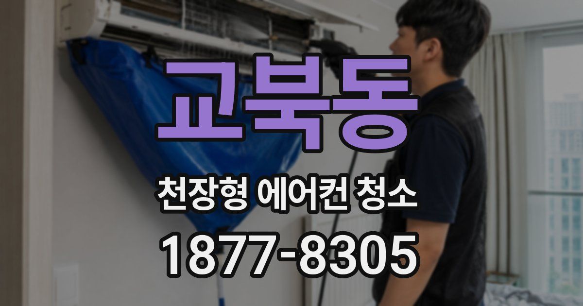 교북동 천장형 에어컨 청소