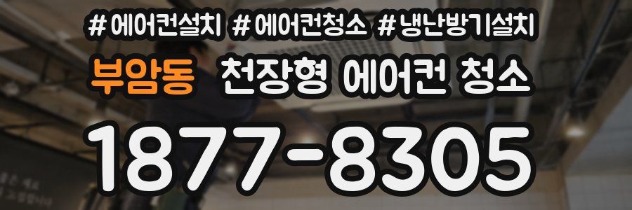 부암동 천장형 에어컨 청소
