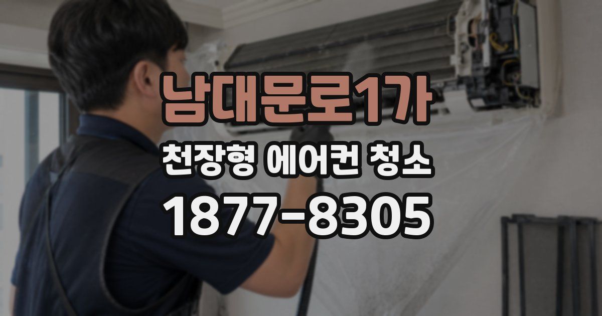 남대문로1가 천장형 에어컨 청소