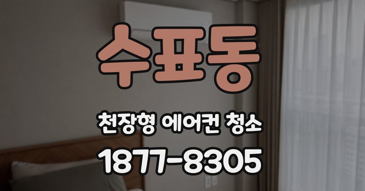 수표동 천장형 에어컨 청소