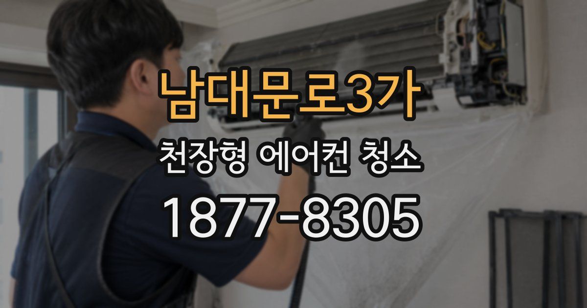 남대문로3가 천장형 에어컨 청소