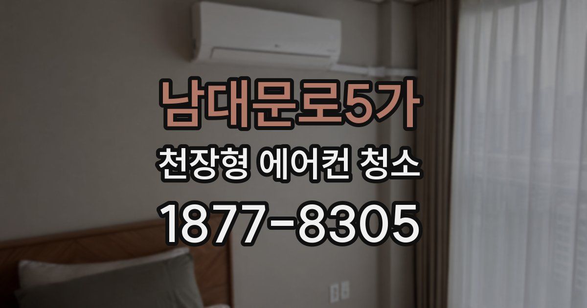 남대문로5가 천장형 에어컨 청소