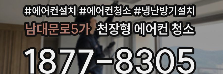 남대문로5가 천장형 에어컨 청소