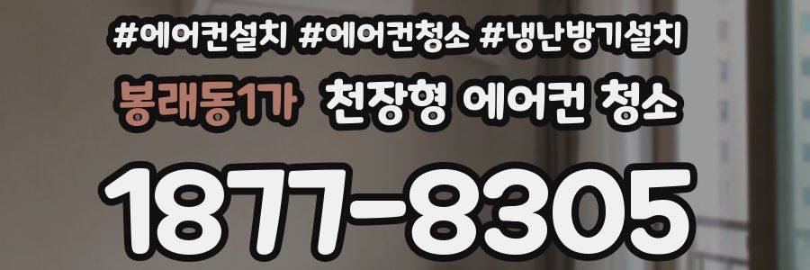 봉래동1가 천장형 에어컨 청소