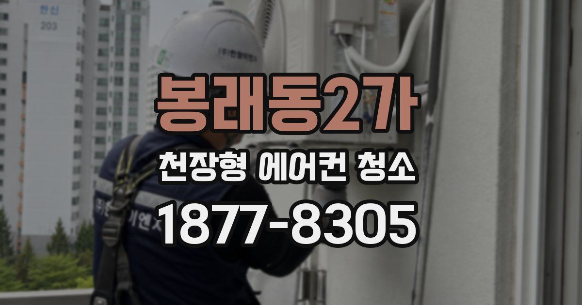 봉래동2가 천장형 에어컨 청소