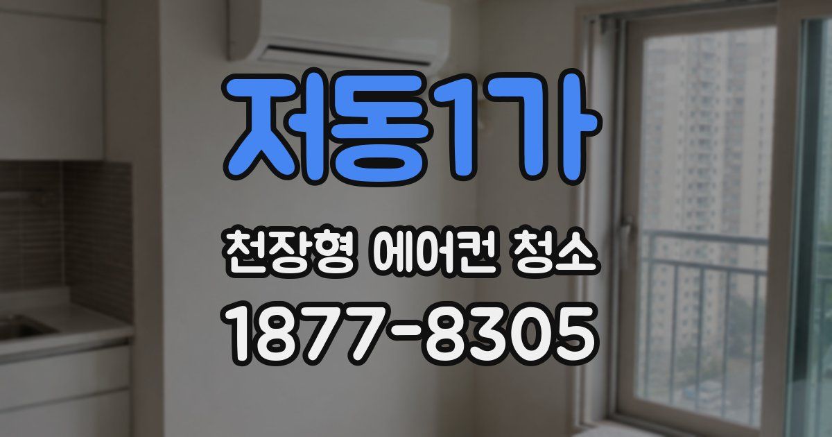 저동1가 천장형 에어컨 청소