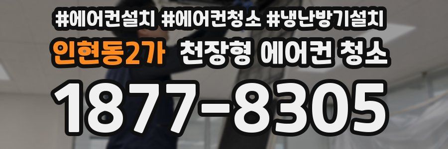 인현동2가 천장형 에어컨 청소
