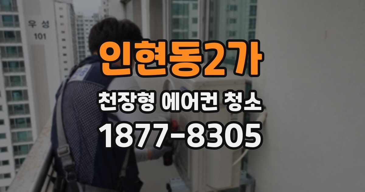 인현동2가 천장형 에어컨 청소