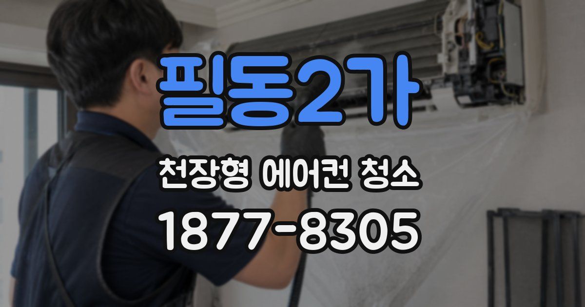 필동2가 천장형 에어컨 청소